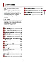 Предварительный просмотр 2 страницы Pioneer MVH-A219BT Operation Manual