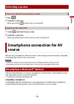 Предварительный просмотр 19 страницы Pioneer MVH-A219BT Operation Manual