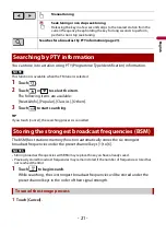 Предварительный просмотр 21 страницы Pioneer MVH-A219BT Operation Manual