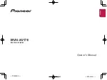 Preview for 1 page of Pioneer MVH-AV179 Owner'S Manual