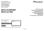 Pioneer MVH-AV190 Quick Start Manual предпросмотр