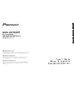 Pioneer MVH-AV290BT Owner'S Manual preview