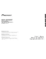 Предварительный просмотр 1 страницы Pioneer MVH-AV290BT Owner'S Manual