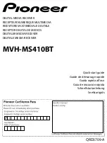 Pioneer MVH-MS410BT Quick Start Manual предпросмотр