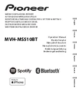 Pioneer MVH-MS510BT Operation Manual preview