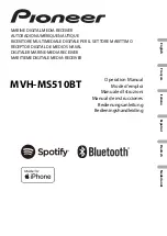 Предварительный просмотр 1 страницы Pioneer MVH-MS510BT Operation Manual