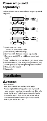 Предварительный просмотр 8 страницы Pioneer MVH-MS512BS Quick Start Manual