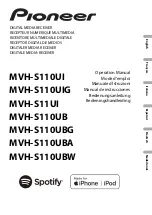 Preview for 1 page of Pioneer MVH-S110UB Operation Manual