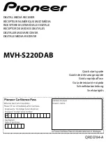 Pioneer MVH-S220DAB Quick Start Manual предпросмотр