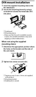 Preview for 8 page of Pioneer MVH-S220DAB Quick Start Manual