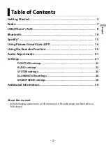 Preview for 2 page of Pioneer MVH-S310BT Operation Manual