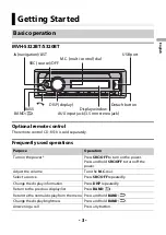 Preview for 3 page of Pioneer MVH-S320BT Operation Manual