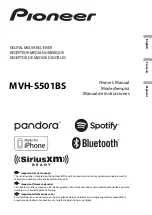 Pioneer MVH-S501BS Owner'S Manual preview