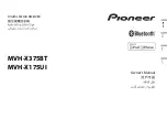 Pioneer MVH-X175UI Owner'S Manual предпросмотр