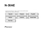 Pioneer N-30AE Instruction Manual preview