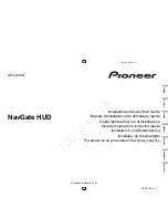 Preview for 2 page of Pioneer NavGate HUD SPX-HUD01 Installation And Quick Start Manual