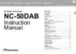 Предварительный просмотр 2 страницы Pioneer NC-50DAB Instruction Manual