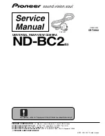 Предварительный просмотр 1 страницы Pioneer ND-BC2/E5 Service Manual
