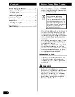 Preview for 2 page of Pioneer ND-G500 - Amplifier Owner'S Manual