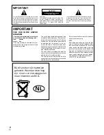 Предварительный просмотр 2 страницы Pioneer NextWindow DVD-V7300D Operating Instructions Manual