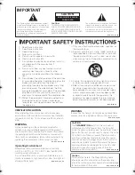 Preview for 3 page of Pioneer NO FOUND VSX-1020 Operating Instructions Manual