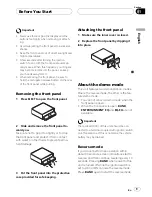 Preview for 9 page of Pioneer P8MP - Premier DEH Radio Operation Manual