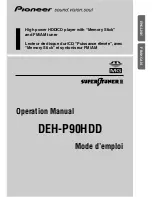 Preview for 1 page of Pioneer P90HDD - DEH Radio / CD Operation Manual