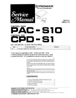 Предварительный просмотр 1 страницы Pioneer PAC-S10 Service Manual