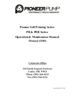 Pioneer PB Series Operation & Maintenance Manual preview