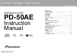 Pioneer PD-50AE Instruction Manual preview