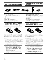 Предварительный просмотр 6 страницы Pioneer PD-M406A Operating Instructions Manual