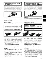 Предварительный просмотр 7 страницы Pioneer PD-M406A Operating Instructions Manual