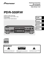 Pioneer PD-R555RW Operating Instructions Manual preview