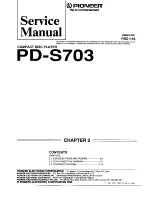 Предварительный просмотр 21 страницы Pioneer PD-S703 Service Manual