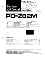 Preview for 1 page of Pioneer PD-Z82M Service Manual