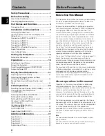 Preview for 2 page of Pioneer PDA-5002 Operating Instructions Manual