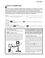 Preview for 3 page of Pioneer PDK-50HW2 Service Manual