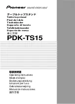 Pioneer PDK-TS15 Operating Instructions Manual preview