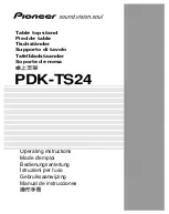 Предварительный просмотр 1 страницы Pioneer PDK-TS24 Operating Instructions Manual