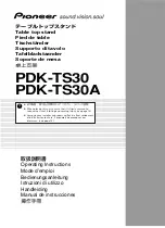 Pioneer PDK-TS30 Operating Instructions Manual preview
