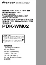 Pioneer PDK-WM02 Operating Instructions Manual предпросмотр