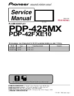 Pioneer PDP-425MX Service Manual preview