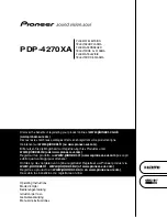 Предварительный просмотр 1 страницы Pioneer PDP-4270XA Operating Instructions Manual