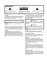 Preview for 3 page of Pioneer PDP-4270XD Operating Instructions Manual