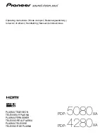 Предварительный просмотр 1 страницы Pioneer PDP-4280XA Operating Instructions Manual