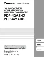 Pioneer PDP-42A3HD Operating Instructions Manual preview