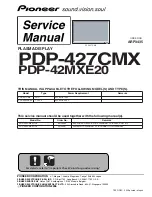 Pioneer PDP-42MXE20 Service Manual preview