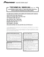 Pioneer PDP-42MXE20 Technical Manual preview