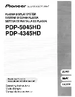 Pioneer PDP-4345HD Operating Instructions Manual preview