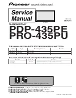 Pioneer PDP-435PE Service Manual preview